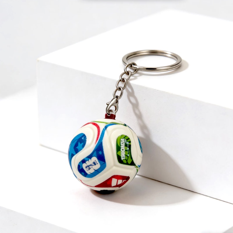 Creative Football Keychain Pendant, Unisex Backpack Decoration, Sports Souvenir, 2026 World Cup Small Gift