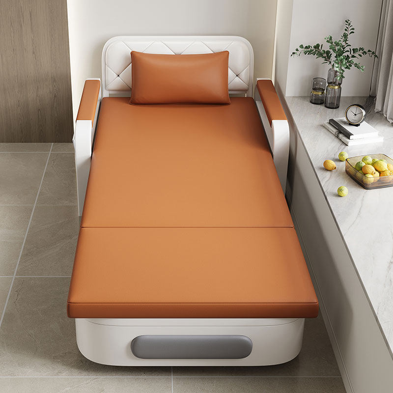 Folding bed Single beds Home Adult office Afternoon Shower Simple bed Small bed accompanied by a nursing rental room 1 2 m-Taobao