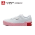 [Buổi sáng] Puma Cali bột trắng khâu lưới dâu đỏ dày đáy nhỏ giày trắng giày ván 369155-02 - Dép / giày thường Dép / giày thường