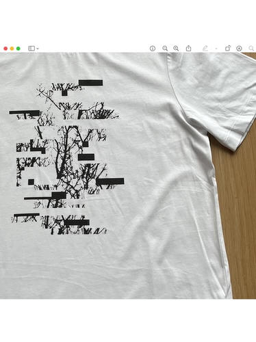 Вы на первом слое из 20 -х годов весны и летним новыми птицами до и после лесных ветвей, напечатанных свободными органическими хлопковыми короткими рукавами