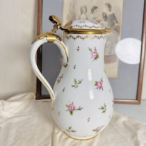 Deposit in stock full price 4980 old Paris boutique all hand-painted roses copper edging large kettle