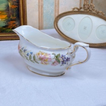 (Domestic stock) British Paragon fully hand-painted floral sauce bowl