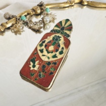 Deposit in stock full price 399 enamel hand-painted flower and bird folder