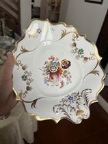 Deposit: 780 in full gilt British hand-painted maple leaf plate 25 x 20