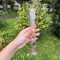 Deposit: 1680 for the entire price Pink Murano large goblet 24 cm