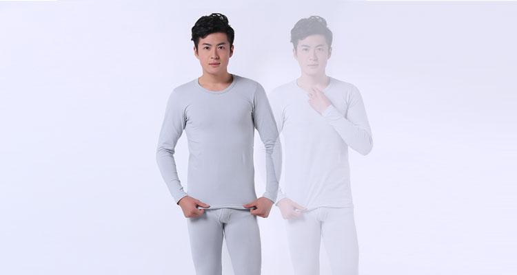 Đầu đồ lót nam quần áo mùa thu quần dài phù hợp với bông amoniac vòng cổ quần áo mùa thu quần dài đồ lót nhiệt đồ bộ nam