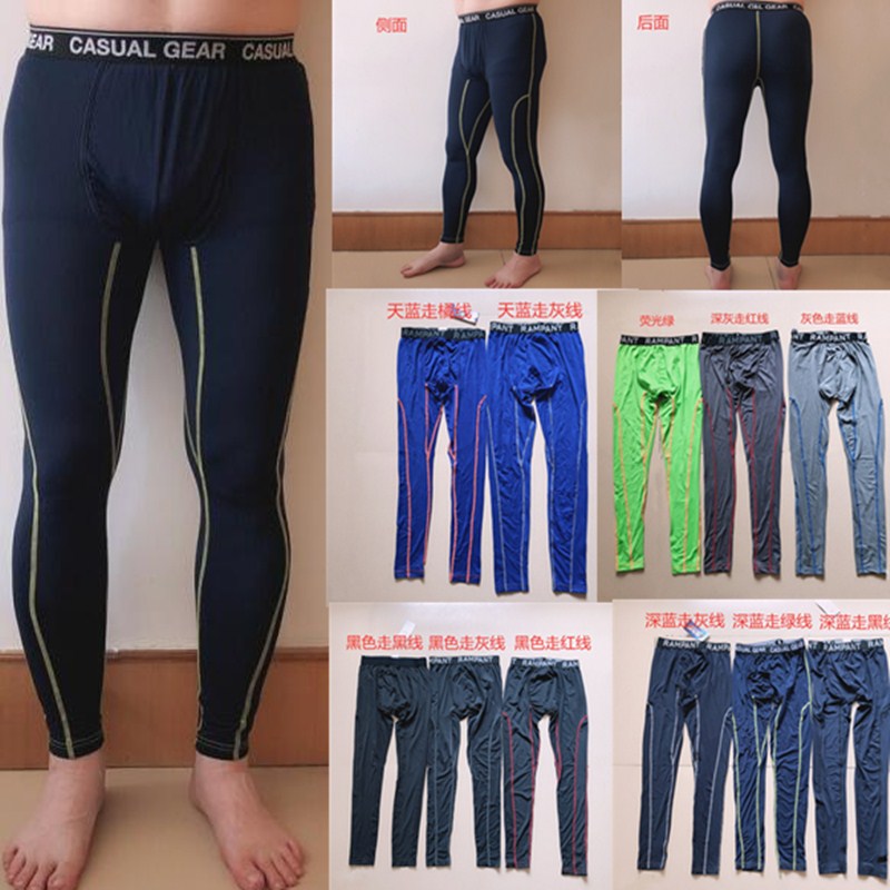Foreign Trade Men's Thin Section Tight Fitness Pants Sports Instruments Beating Bottom Tight Pants Basketball Football Shoveling Ball Special Price