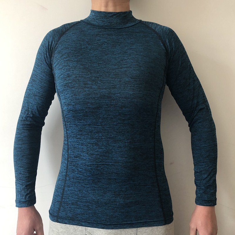 Foreign trade special men's sports tights Spring and autumn quick dry basketball football Running base sweat wicking fitness long sleeve cationic