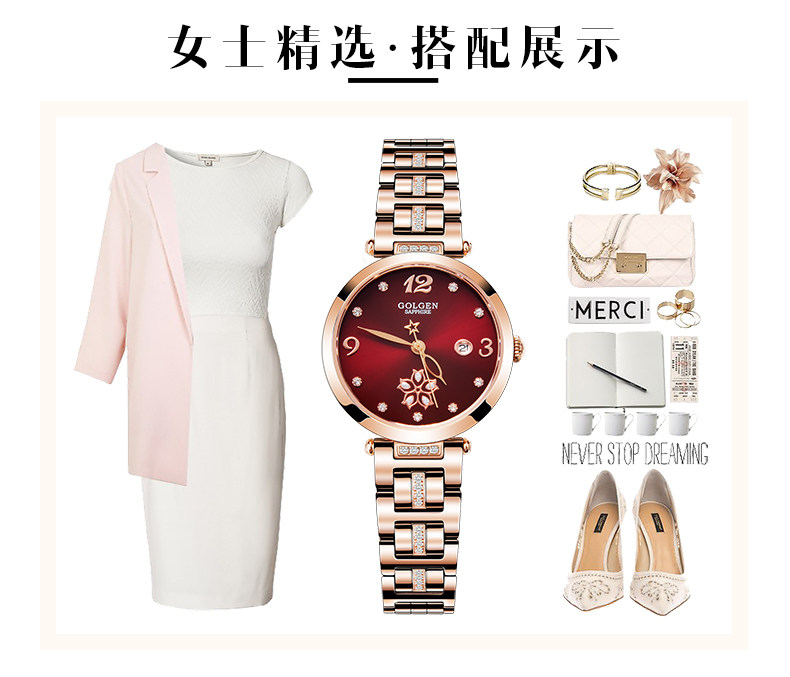 Bracelet montre pour Femme GOLGEN   - Ref 3271040 Image 20