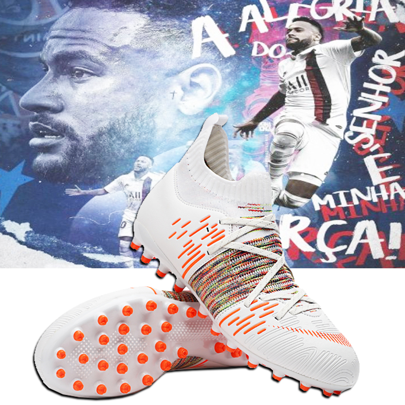 Neymar Stars Limited Edition Sports Shoes MG Short Nails TF Breaking Nails Children Professional Competitions Training Football Shoes Men