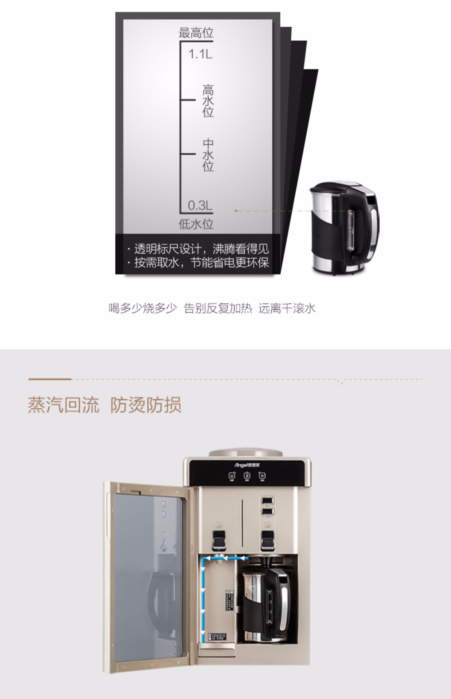Thiên thần uống đài phun nước tốc độ nóng dọc hộ gia đình lạnh đá ấm năng lượng tiết kiệm năng lượng máy nước nóng y2487LKD - Nước quả máy ion kiềm