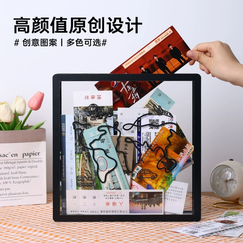 Акриловые фрагменты времени, корешок для хранения билетов, фоторамка, билеты на концерт, билеты в кино, карта путешествий, авиабилеты