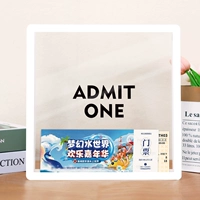 Высокопроницаемый акрил ⭐ Входной билет ADMIT ONE ⭐ белая рамка