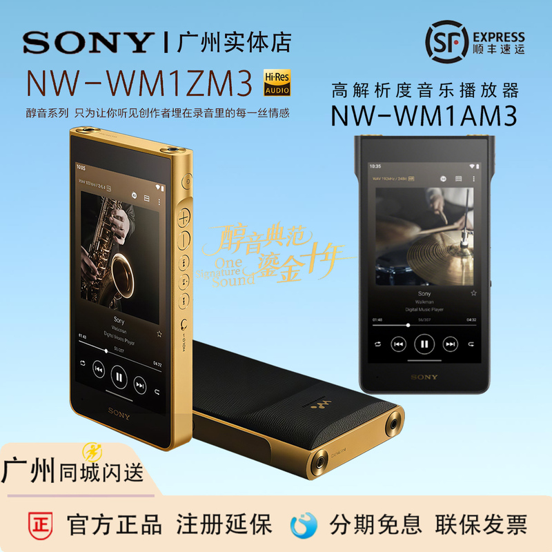 Sony Nw-Wm1Zm3 Wm1Am3 Golden Brick Black Brick Third Generation High-Resolution Music Player Mp3