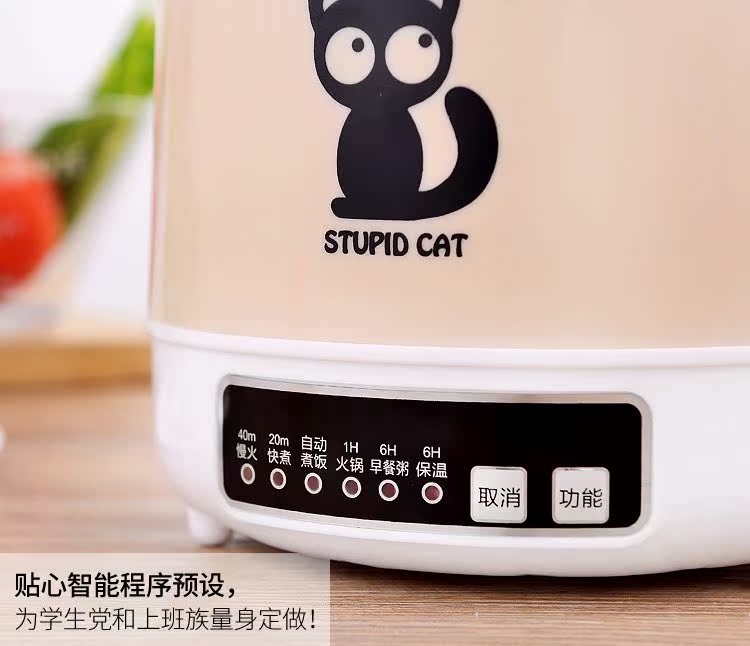 Cuộc hẹn thông minh tự động tắt nồi nồi cháo nhân tạo ký túc xá - Nồi trứng 