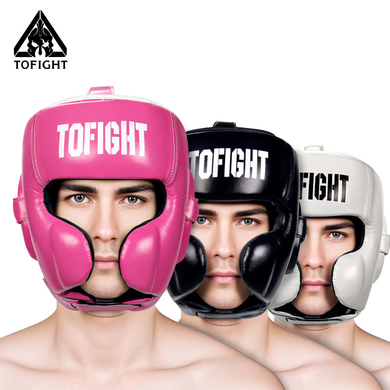 Боксерский шлем TOFIGHT для взрослых и детей, бокс Санда Муай Тай, утолщенный боксерский шлем, защитное снаряжение САНДА Изображение 1