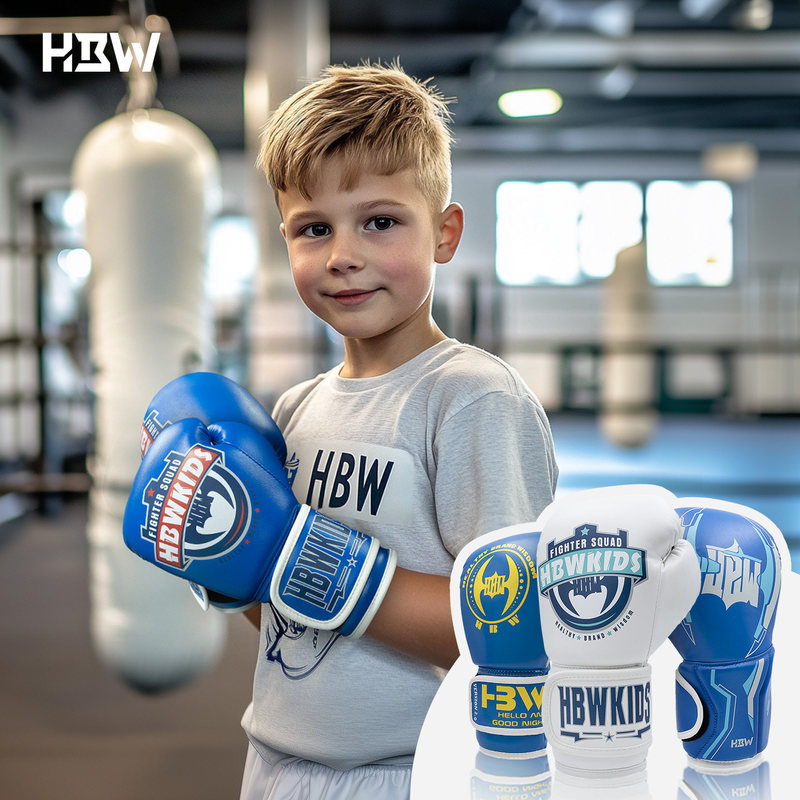 Hbw European Muay Thai Kidsren's Boxing Gloves Boy Fighting Kids Girl Training Sanda Kidsren's Boxing Muay Thai Gloves
