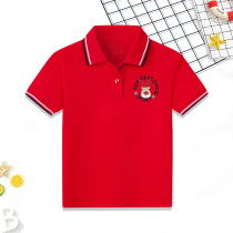 Childrens short - sleeved POLO shirt 2021 summer new boys shirt in the big babys fashion tide