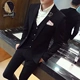 Suit phù hợp với nam giới mùa xuân và mùa thu trang trí cơ thể bốn mảnh chú rể váy cưới đám cưới phù rể phù hợp với nam chuyên nghiệp váy thủy triều