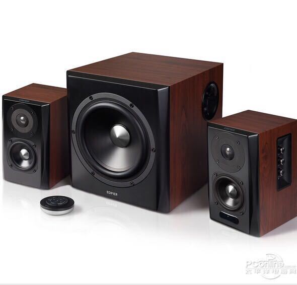 Edifier/Edifier S201/S301 Bluetooth Speaker 2.1 Subwoofer Computer Wooden Living Room Audio
