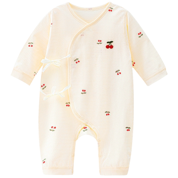 Waribi jumpsuit pure cotton spring and summer jacquard breathable