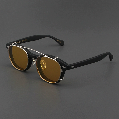 Москот Лемтош очки рама торговать мужская оптическая стойка для носа на растяжках тупой черная рама ретро иллюстрированное зеркало самка