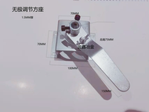 New type of air volume regulating valve handle manual wind valve actuator Promise adjustment installation convenient for galvanized white zinc