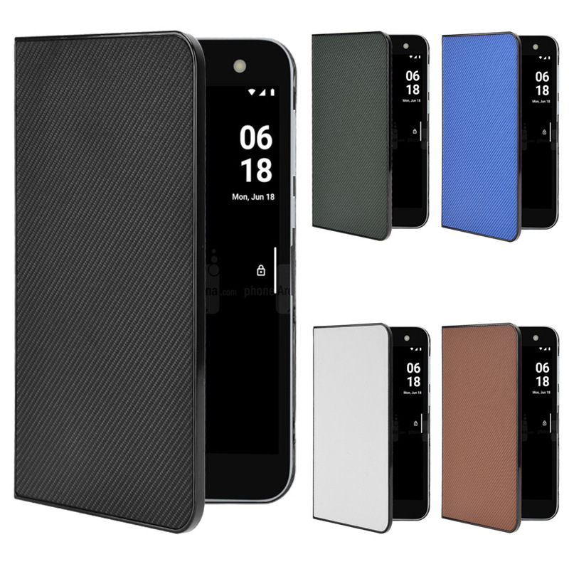 Suitable for Microsoft Surface Duo 1/2 Generation Carbon Fiber Pattern Leather Tablet Protective Case Surfaceduo Porsche Foldable Screen Anti-Fall Protective Case for Men and Women