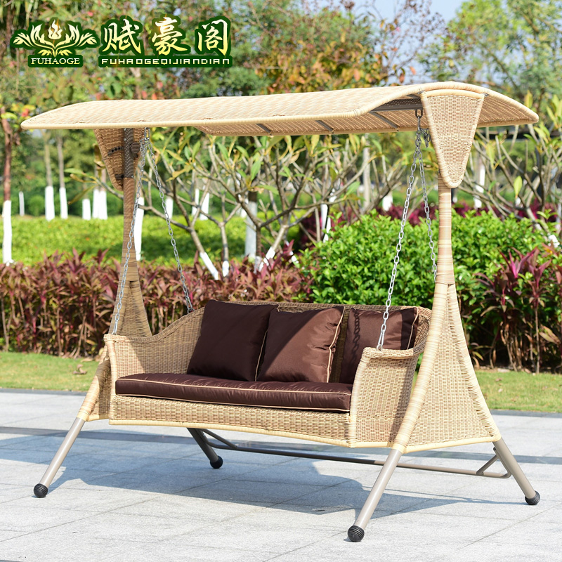 Outdoor rattan chair Swings Indoor Balcony choreograpevine Rocking Chair Outdoor Biathlon Swings Courtyard SWING