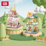 Конструктор, игрушка для мороженого, маленькая кофейная фигурка, популярно в интернете, панда