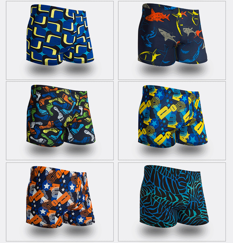 Đồ bơi nam boxer đồ bơi nam đồ bơi kiểu mẫu thời trang tăng mẫu quần đi biển mùa xuân nóng thiết bị bơi chuyên nghiệp bộ đồ bơi nam