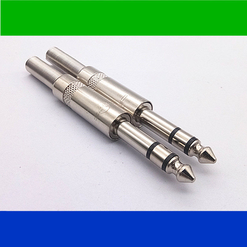 Special offer Yongsheng 6 5 plug 6 35 plug 6 3 power amplifier plug microphone plug 6 35 double sound big three cores