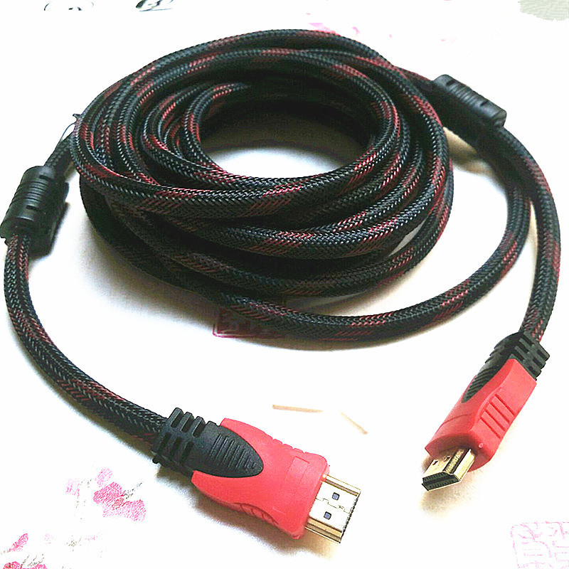 Red and Black Network HDMI High-definition Line Computer TV Top Box Connection Line 1 5 3 5 10 15 20 m
