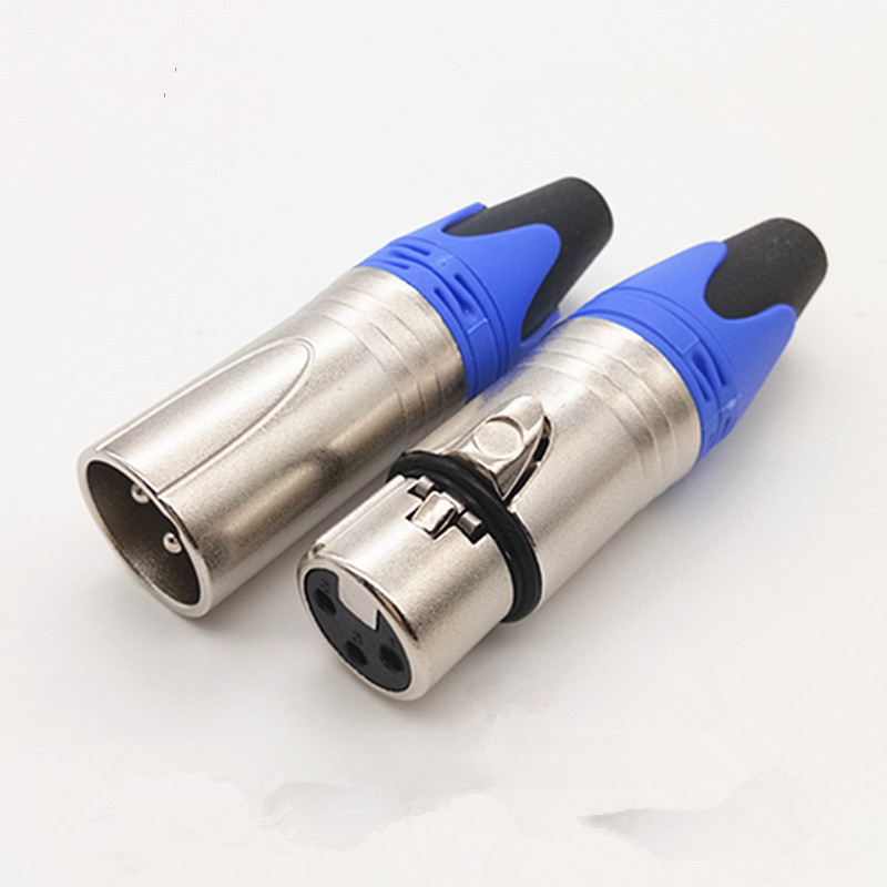 3-core XLR head copper needle male and female head XLR balanced audio box microphone microphone connector XLR plug