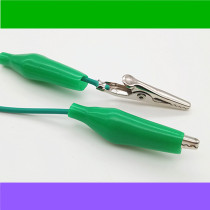 Color crocodile clip test line power cord lead double headband line 5 color random fish clip wire length 55cm mid-number