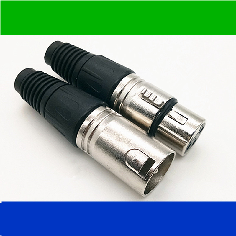 Special Swiss microphone head 3-core Canon balance male and female plug audio plug XLR male and female plug card faucet
