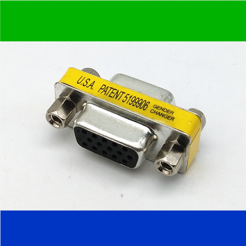 VGA display connector VGA female pair connector VGA wire connection extension head 15 holes to 15 holes