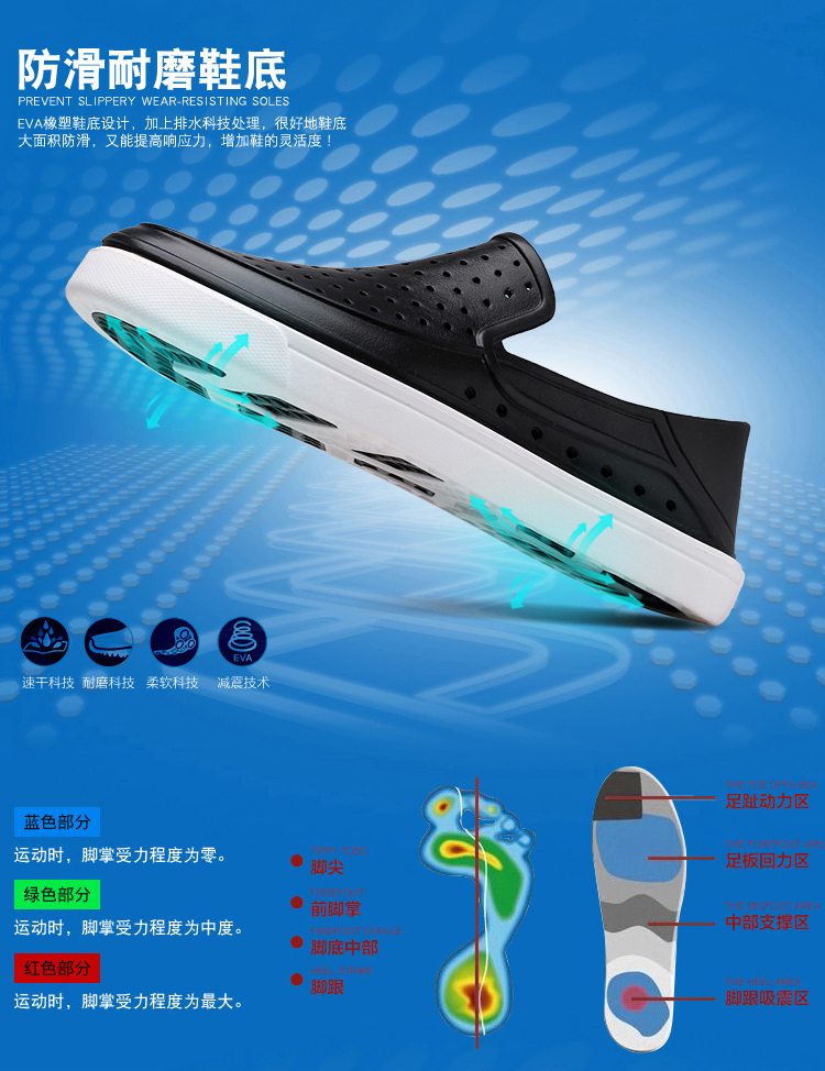 2017 mùa hè mới giày nam lỗ giày nam thoáng khí giày nam giày đi biển dép nam mùa hè giày thể thao nam adidas