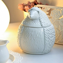 IMM Living Ceramic Containing Pot Hedgehog Rabbit Squirrel Reindeer Jewellery Jars Animal Series Contained