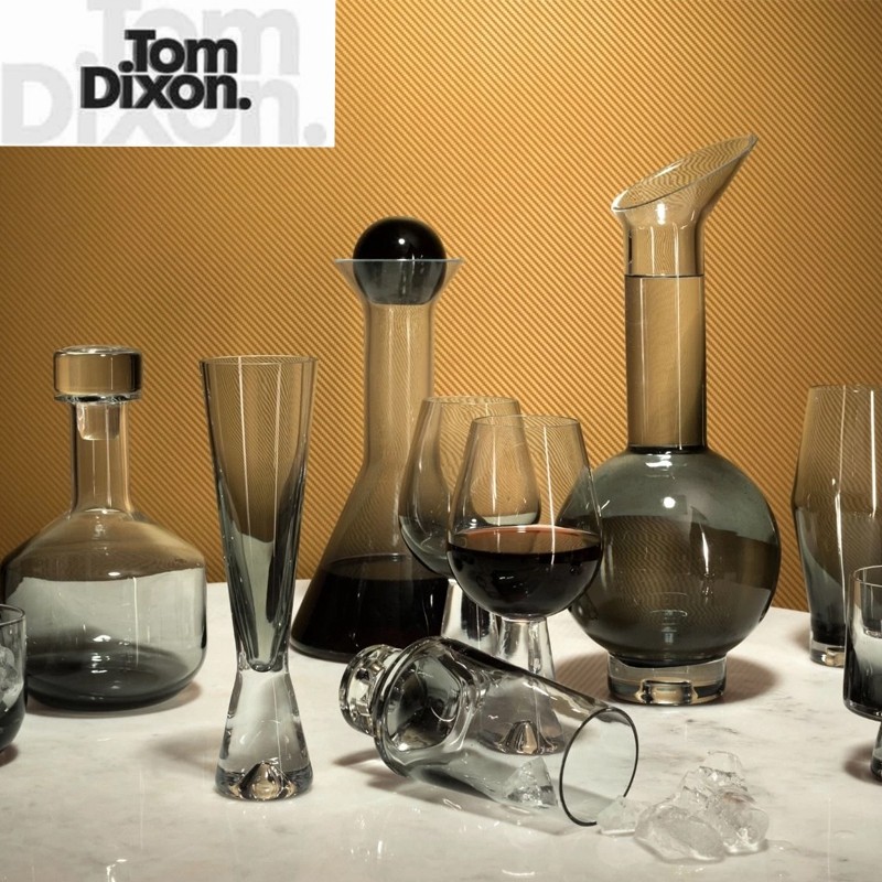 British Tom Dixon black wine glass bottle decanter red wine spirit glass foreign wine bottle beer glass wine set
