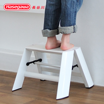 Japan Hasegawa aluminum alloy ladder home folding stool paint color herringbone ladder lucano ML-1