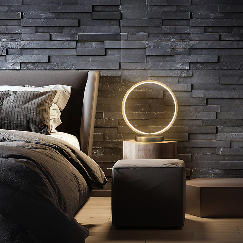 Bedroom bedside lamp living room lamp all copper household modern simple romantic wedding room decoration post modern Nordic lamps