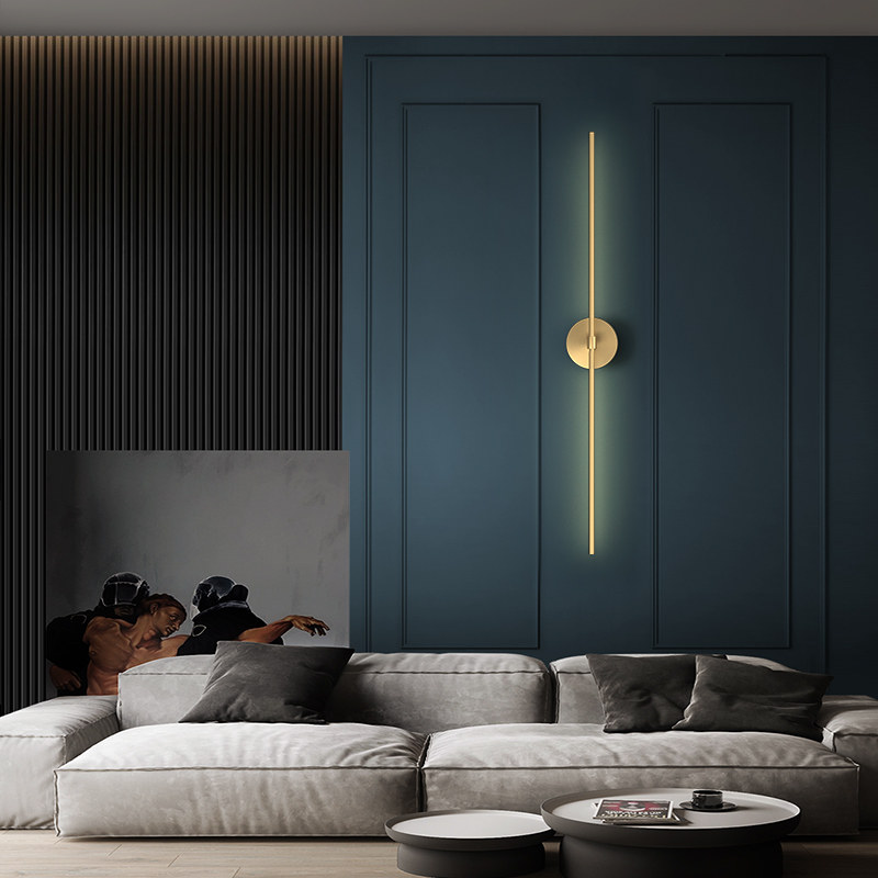 Wall Light Living Room Extremely Simple Strip Lamp Modern Minimalist Line Background Wall Light Luxurious Aisle Stairs Bedroom Headboard Lamp