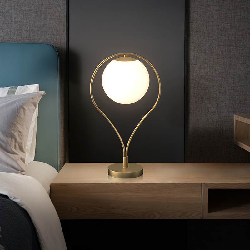 Bedroom Table Lamp Nordic Light Lavish Minimalist Cozy Living Room Bedside Desk Creative Ins Light Net Red Led Full Bronze Table Lights