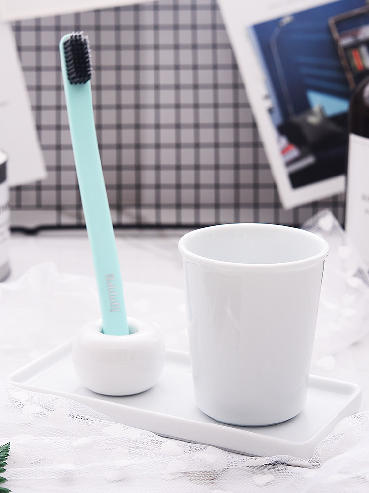 Day-style creative ceramic gargling cup brief teeth brushing cup washing cup tooth cup lovers toothbrush cup tooth-cylinder white porcelain cup