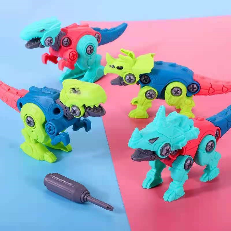 DIY manual disassembly and assembly of dinosaur toys Tyrannosaurus rex dinosaur eggs children's assembled toy boys 3-6 years old to develop intelligence