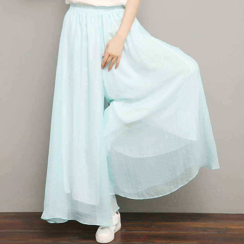 Entrance View-Chinese style Chinese style Relaxation Snowspun Zen Mantra Retro Art Zen Dance Yoga Wide Leg Pants