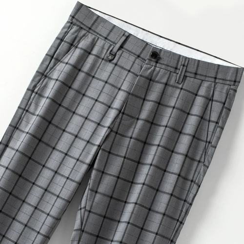 Мужские летние тонкие светлые штаны в английском стиле, облегающий крой