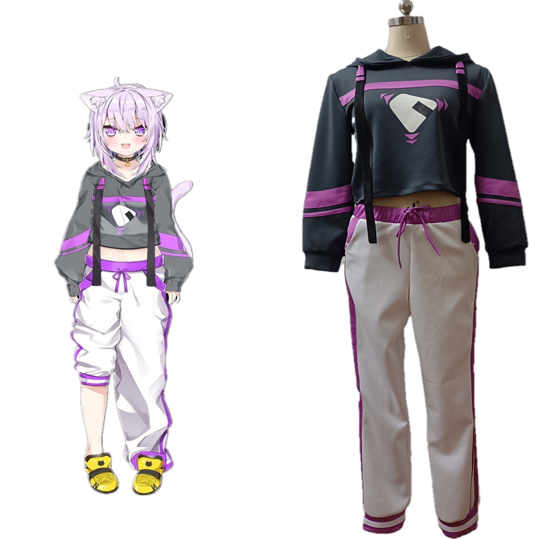 Vtuber Nekomata Xiaozhou Hololive Merchandise Japanese Anime Cosplay Game Daily Outfit