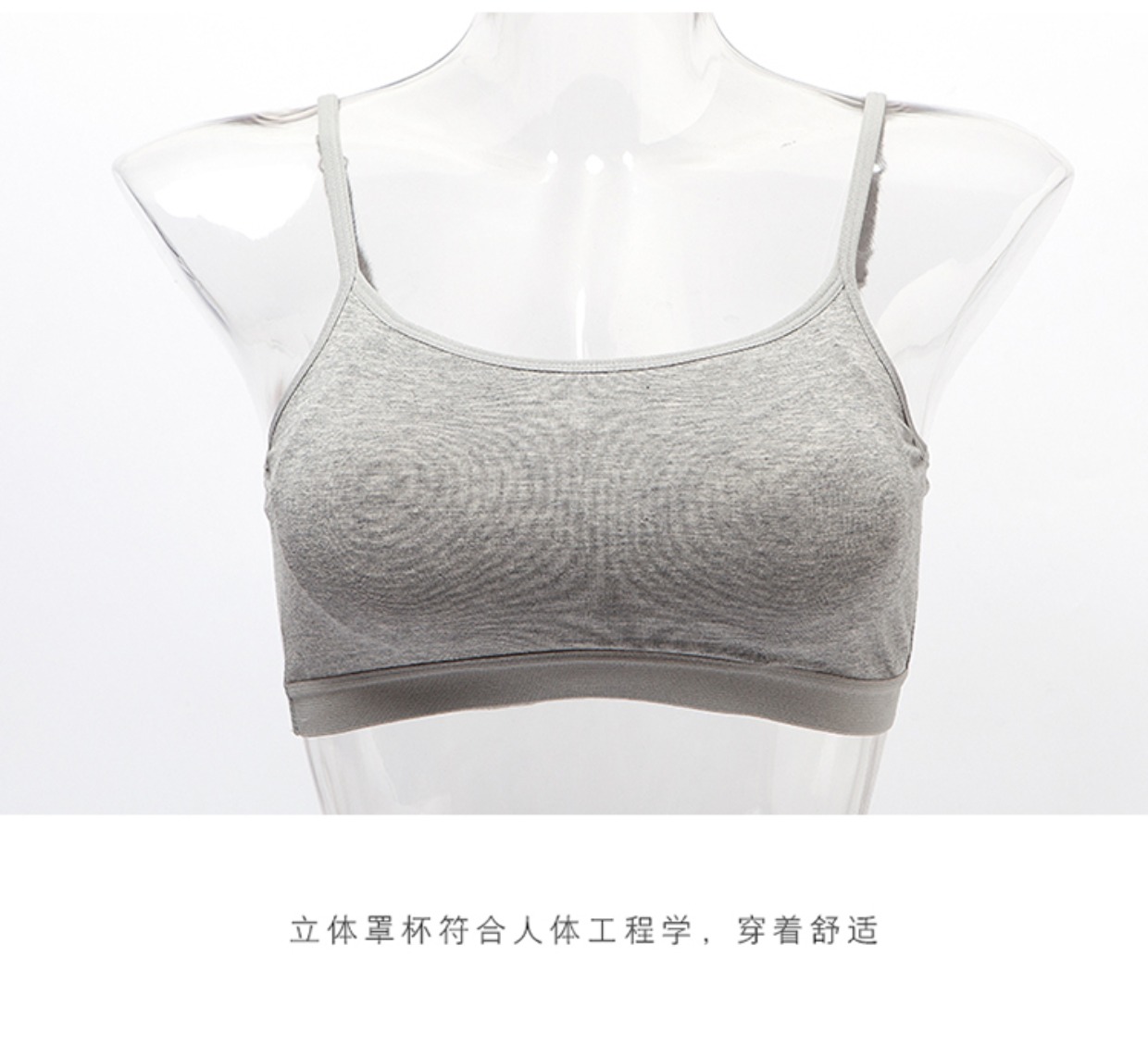 Cotton đai ngực pad yếm nhỏ không có vòng thép áo ngực đáy quấn ngực đồ lót ngắn mùa hè mỏng phần ống hàng đầu nữ - Ống áo bra mặc với vest